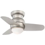 Minka Aire Space Saver 26” Ceiling Fan (Brushed Steel)